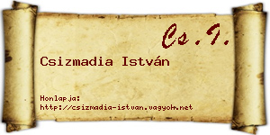 Csizmadia István névjegykártya